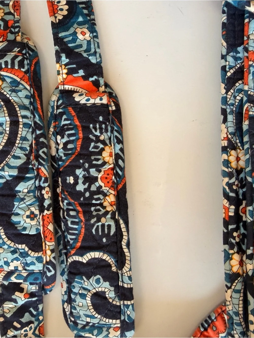 Vera Bradley Stroll Around Baby bag -Quilted Bag in Navy, Teal & Coral Paisley
